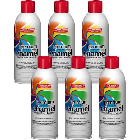 Chase Products Sprayon Quick-Drying, Multi-Purpose Enamel Gloss Candy Apple Red net 10.5 oz., 6PK 4190905